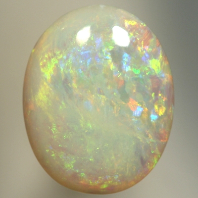 SOLID SEMI BLACK OPAL Citrus fire of orange, yellow and greens. Fresh and bright